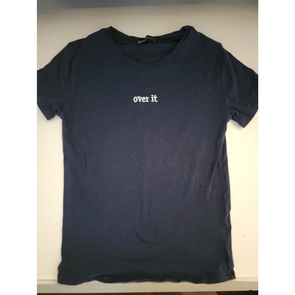 "Over it" Navy Blue Tee Shirt